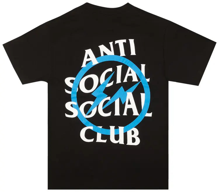 ANTI SOCIAL SOCIAL CLUB X FRAGMENT BLUE BOLT TEE