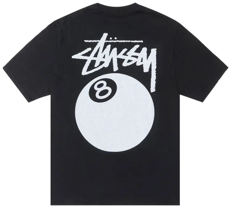 STUSSY 8-BALL TEE BLACK