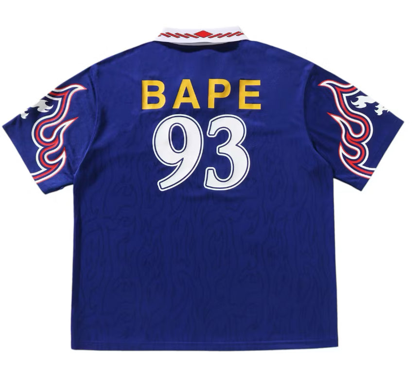 ADIDAS X BAPE FLAME “93” JERSEY BLUE