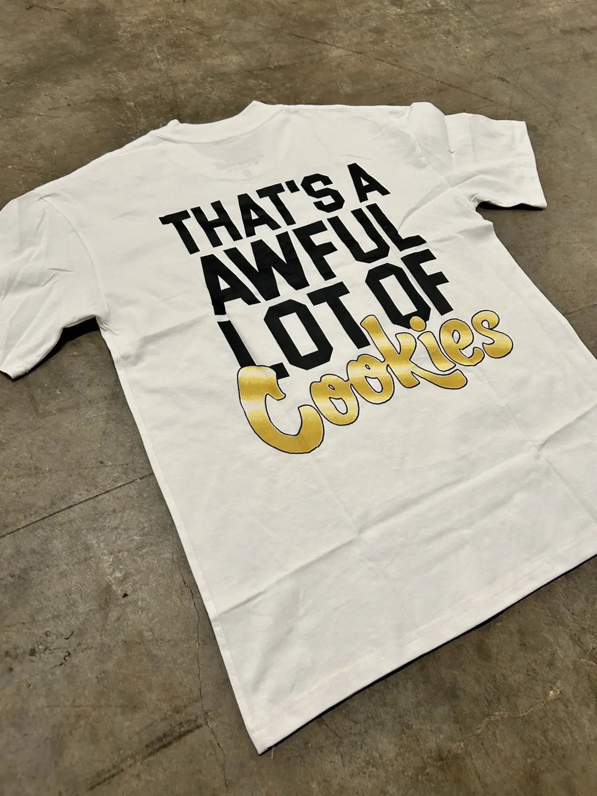 AWFUL LOT OF COUGH SYRUP COOKIES TEE WHITE