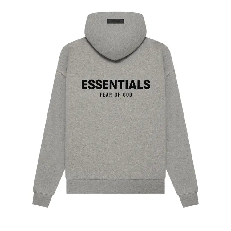 ESSENTIALS DARK OATMEAL HOODIE