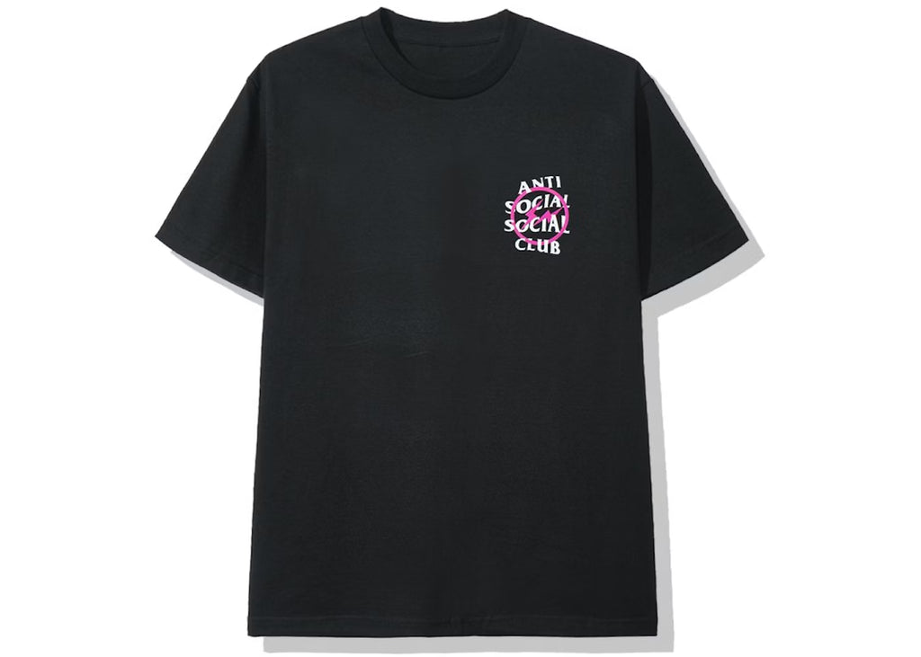 ANTI SOCIAL SOCIAL CLUB X FRAGMENT PINK BOLT TEE