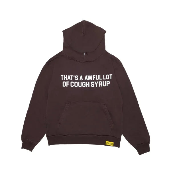 AWFUL LOT OF COUGH SYRUP CLASSIC BROWN HOODIE
