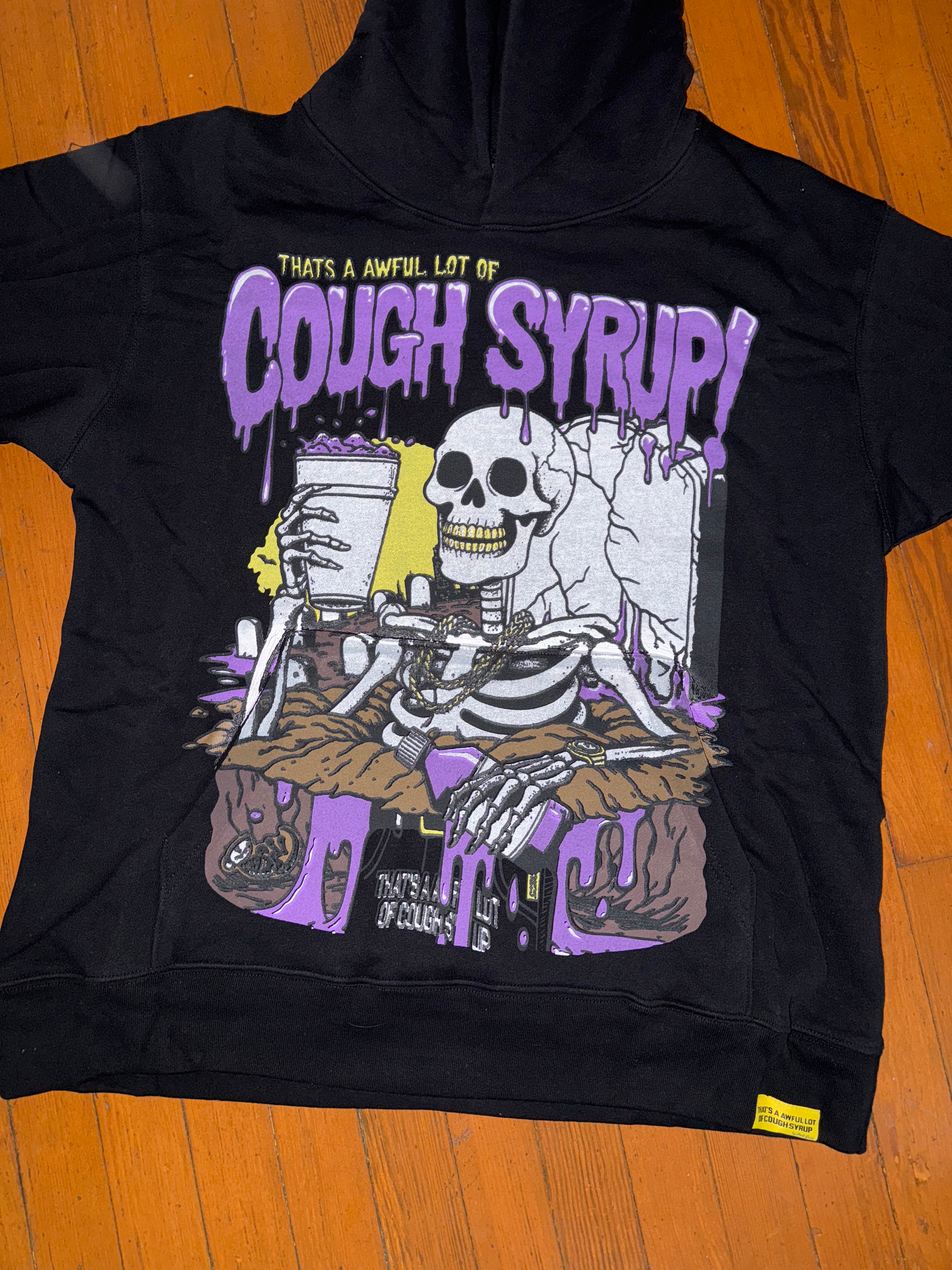 AWFUL LOT OF COUGH SYRUP SKELETON HOODIE