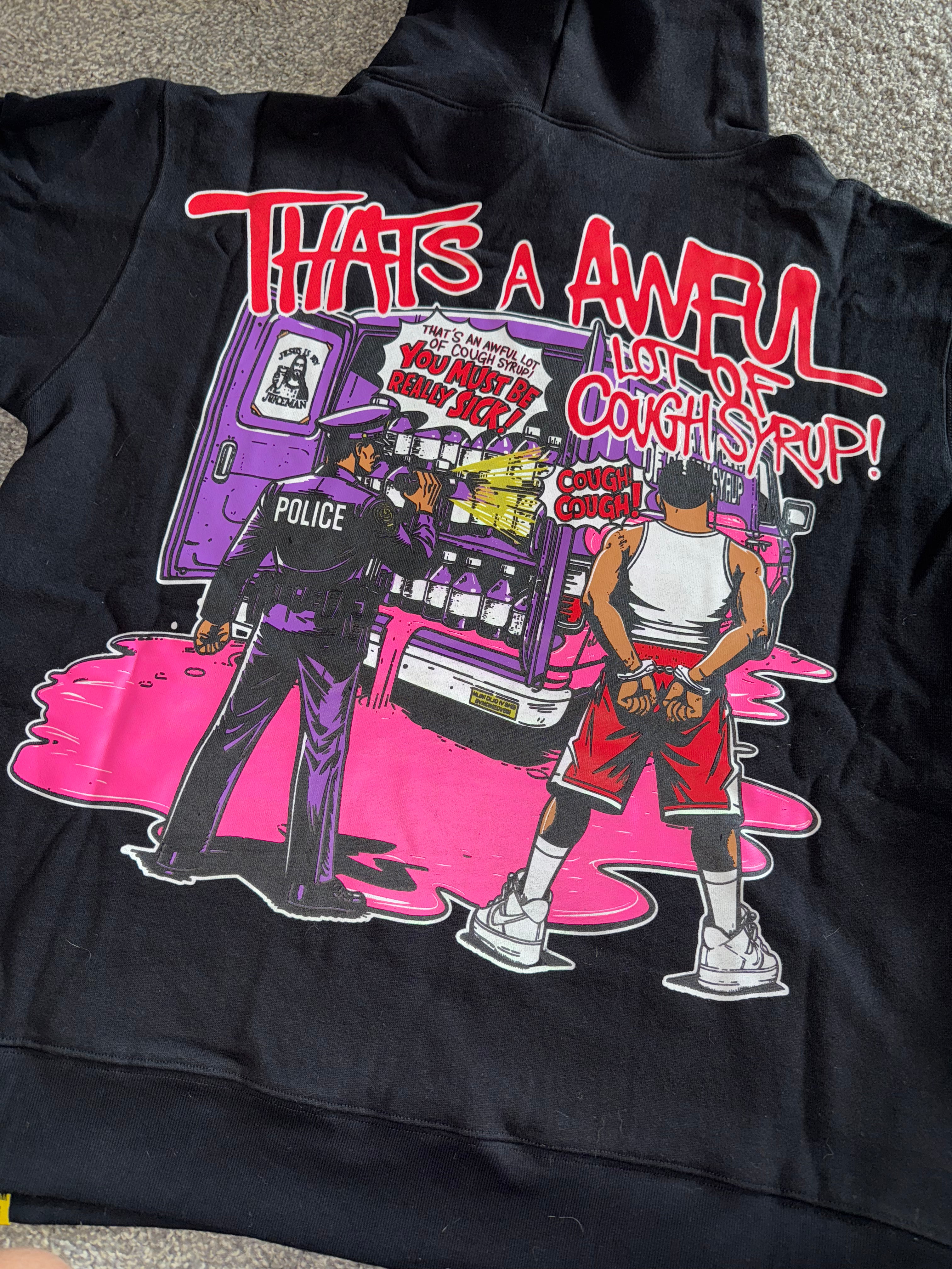 AWFUL LOT OF COUGH SYRUP JUICEMAN HOODIE
