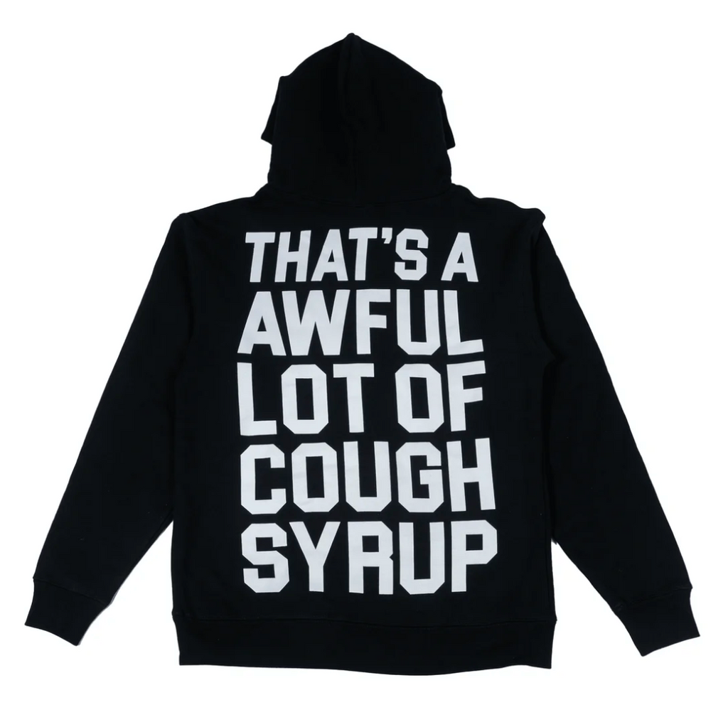 AWFUL LOT OF COUGH SYRUP CLASSIC BLACK HOODIE
