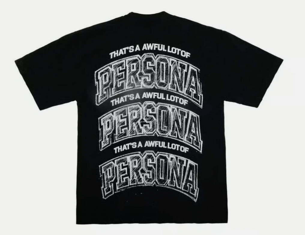 AWFUL LOT OF COUGH SYRUP X PERSONA "H-TOWN" TEE BLACK/WHITE
