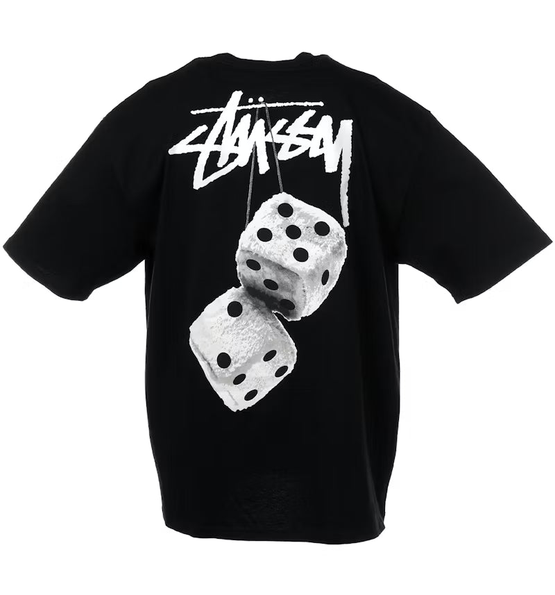 Stussy Fuzzy Dice Tee Black
