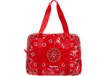 SUPREME RED BANDANA TARP DUFFLE BAG