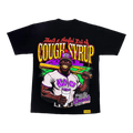 AWFUL LOT OF COUGH SYRUP BASEBALL TEE BLACK