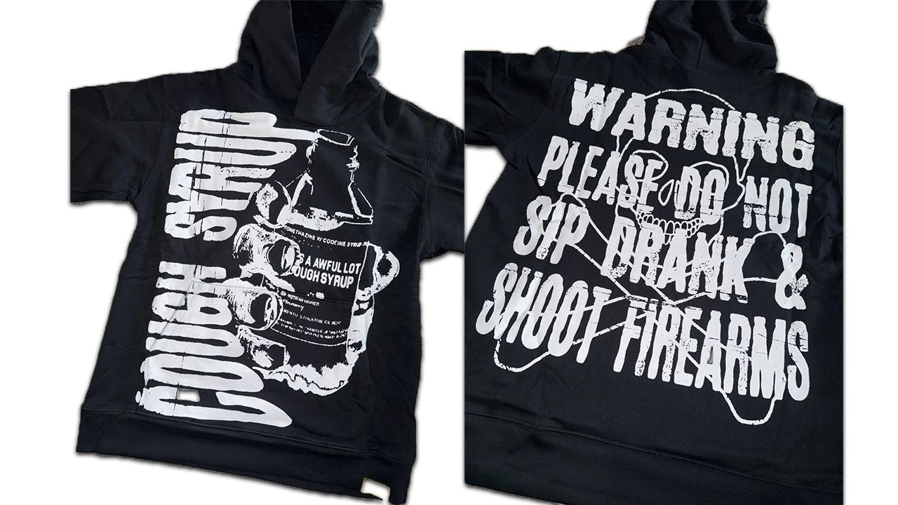 AWFUL LOT OF COUGH SYRUP BLACK BOTTLE HOODIE