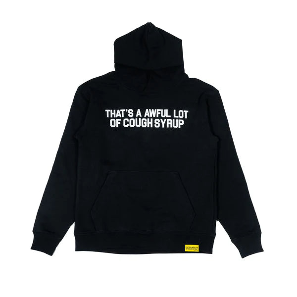 AWFUL LOT OF COUGH SYRUP CLASSIC BLACK HOODIE