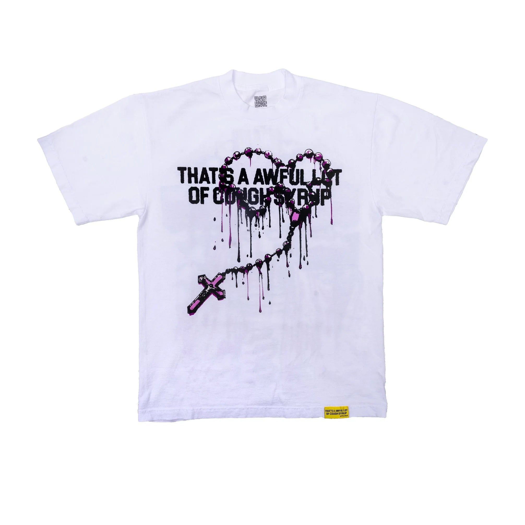 AWFUL LOT OF COUGH SYRUP ROSARY TEE